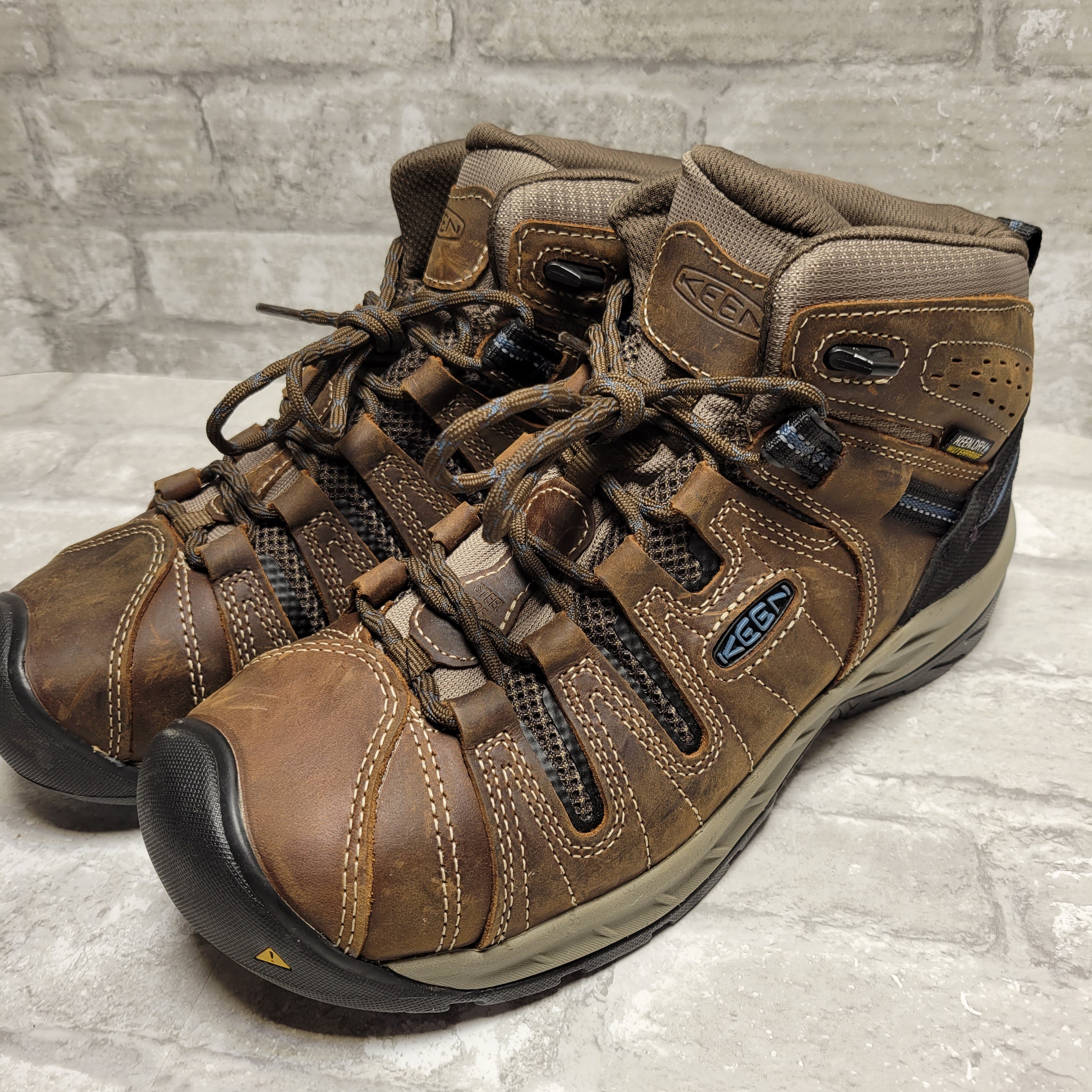 Keen Men's Flint II Mid Steel Toe Work Boot, Brown 9EE (8010899128558)